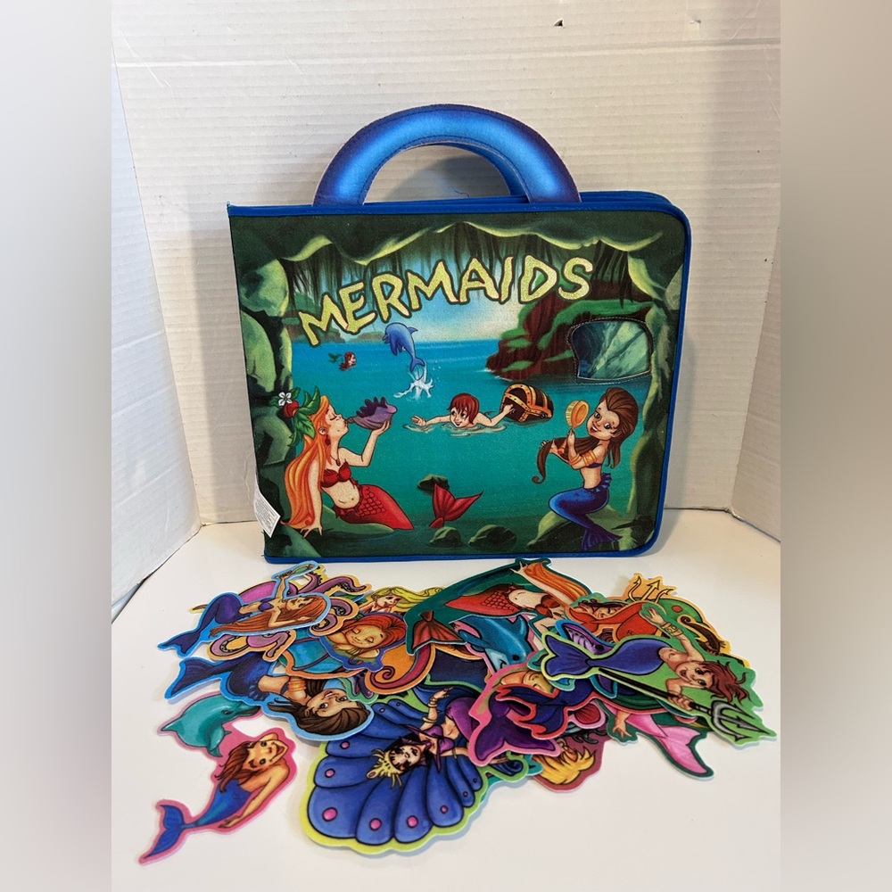 SOFTPLAY Mermaids Themed Play Set with 25 felt figures
